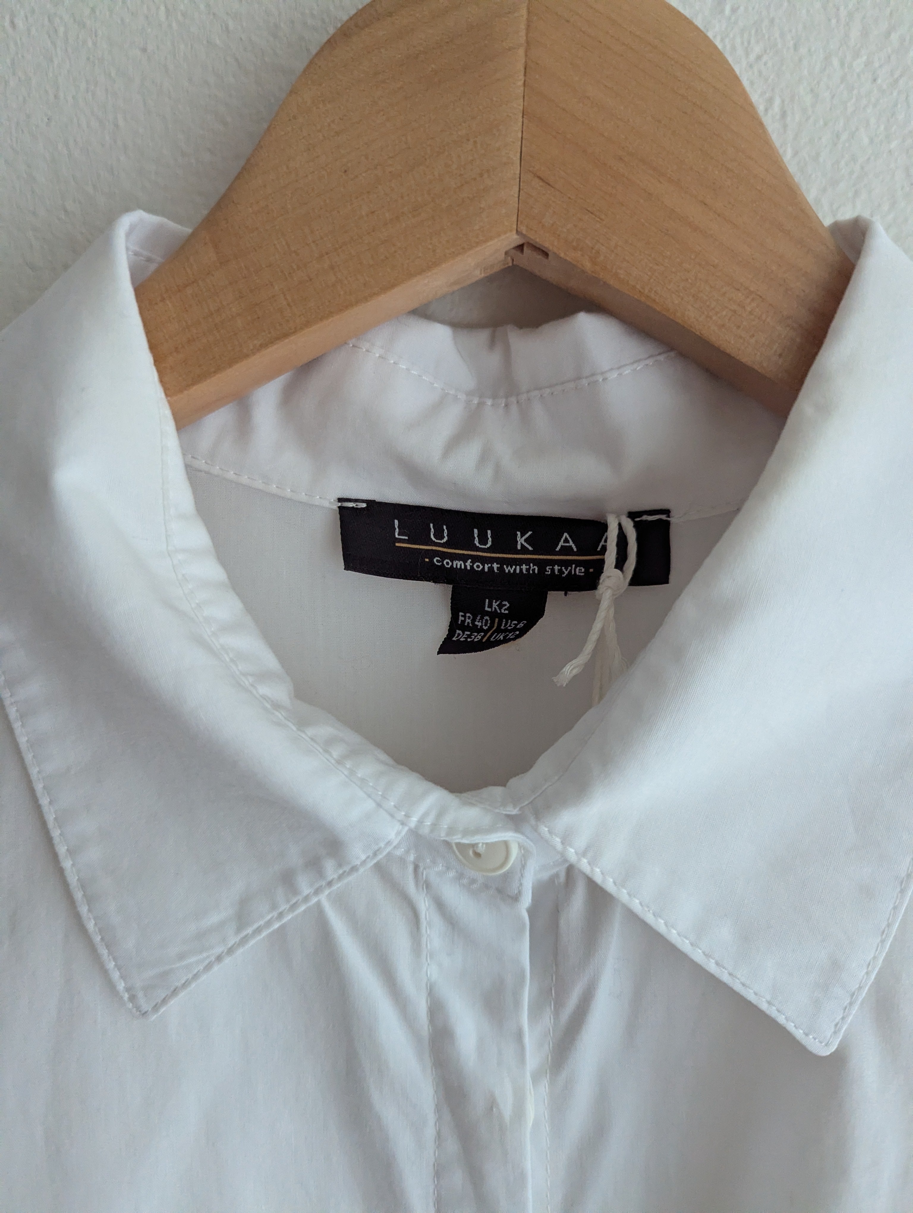 Luukaa White Button-Down Shirt Dress