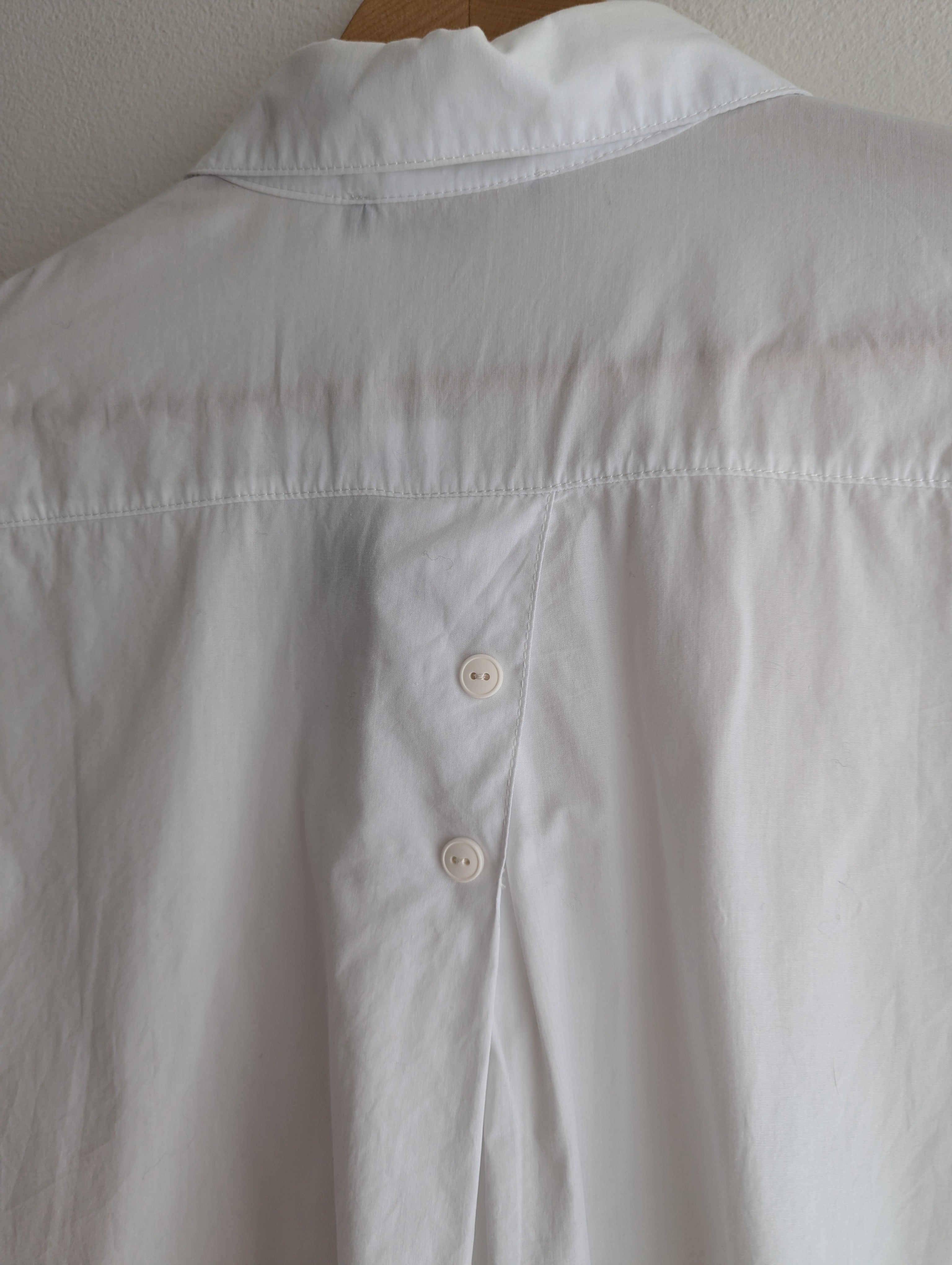Luukaa White Button-Down Shirt Dress