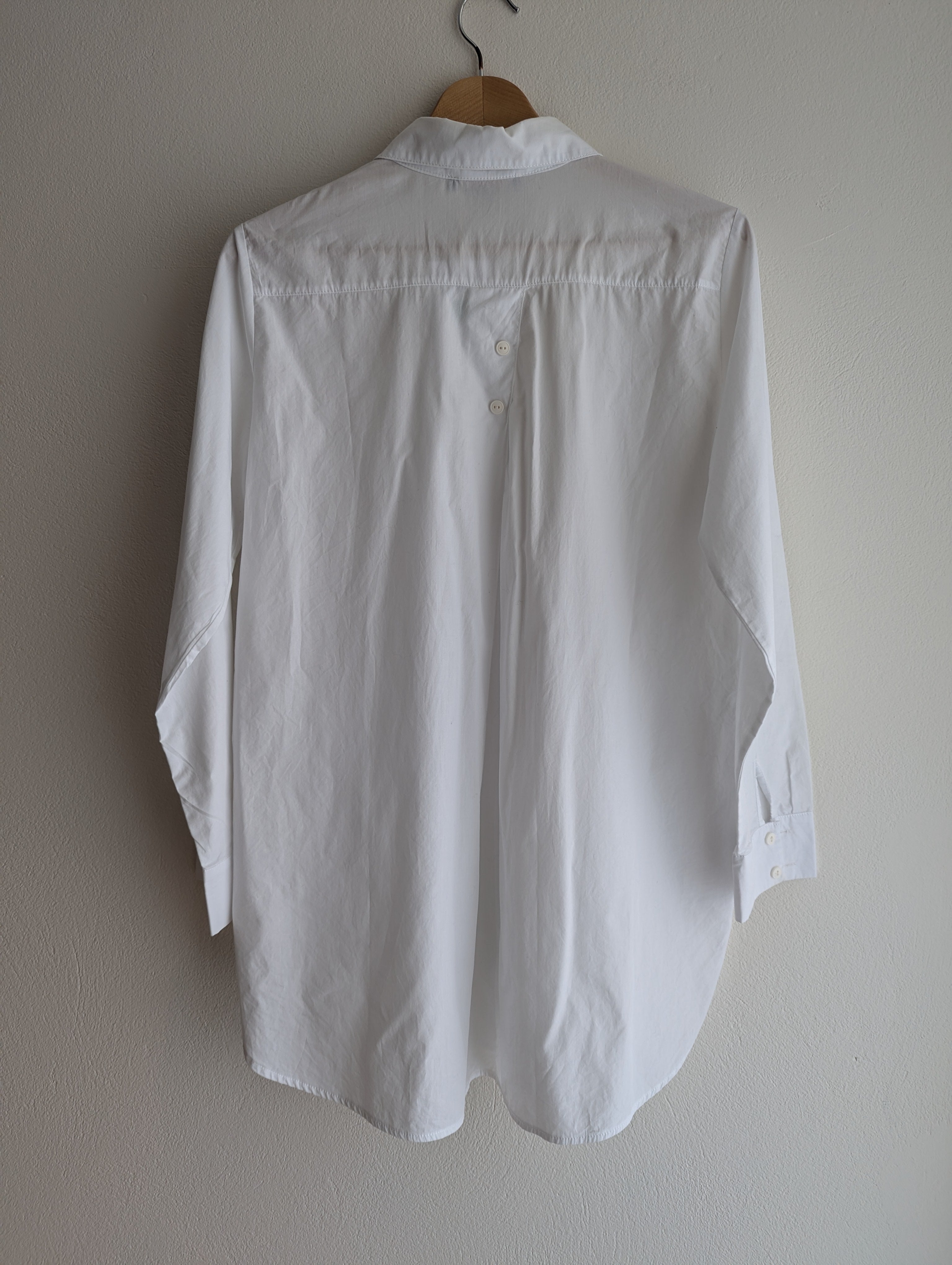 Luukaa White Button-Down Shirt Dress