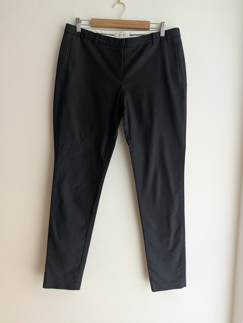 Country Road Black Chino Trousers