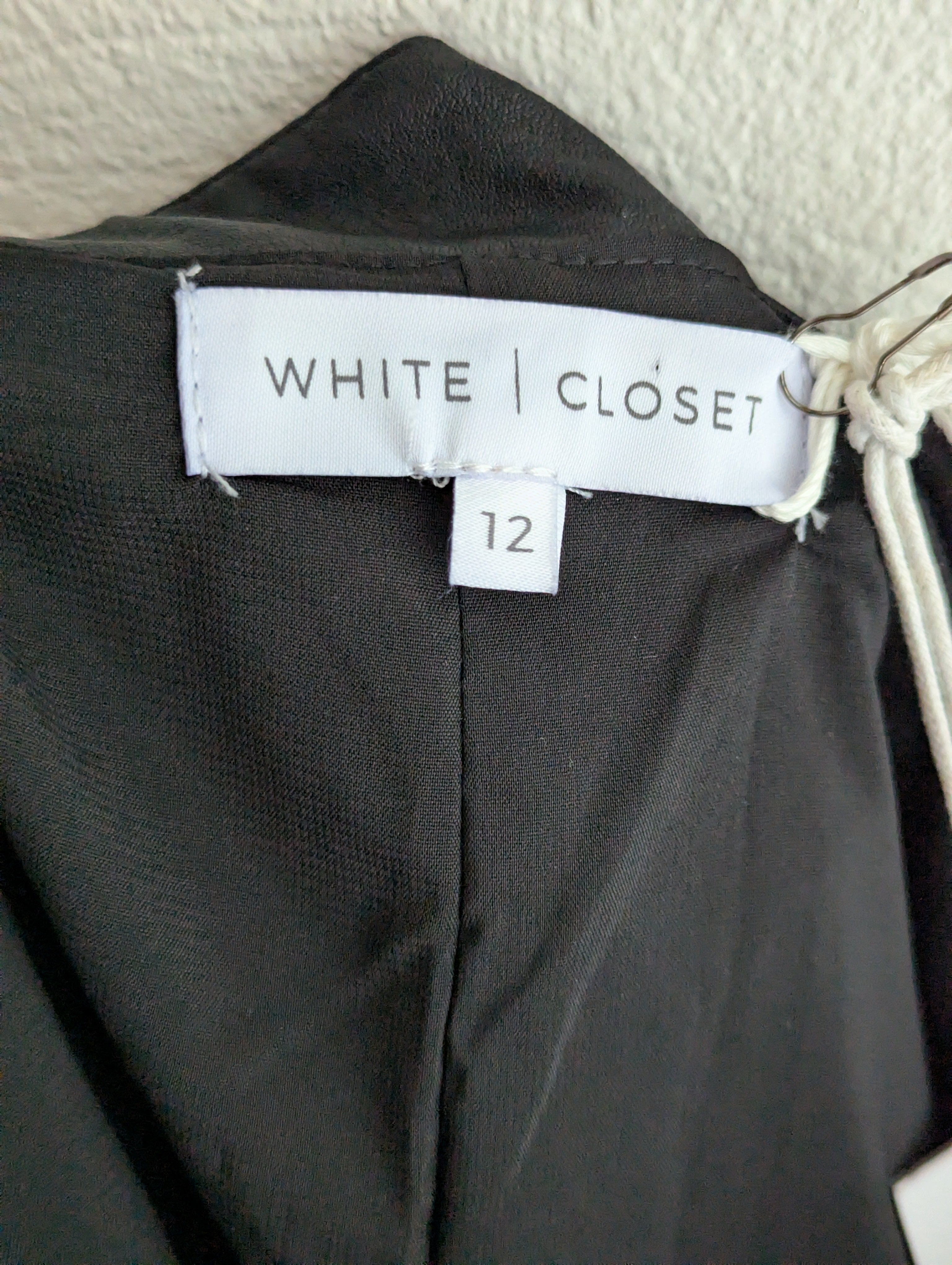 White Closet Vegan Leather Midi Skirt