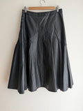 White Closet Vegan Leather Midi Skirt
