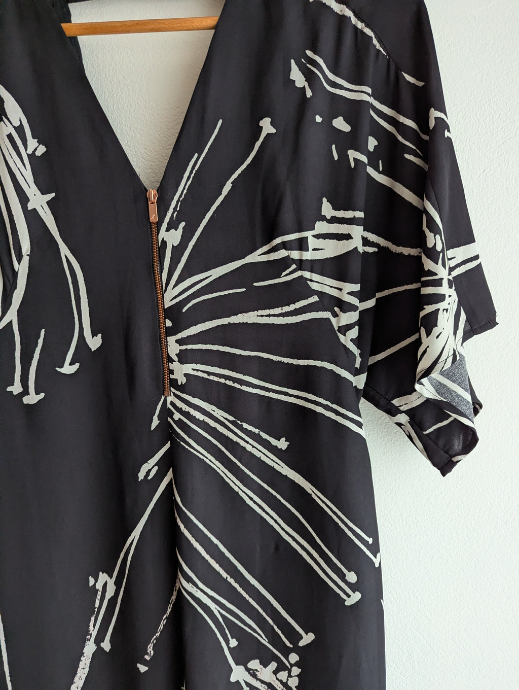 Ginger & Smart Silk Abstract Midi Dress