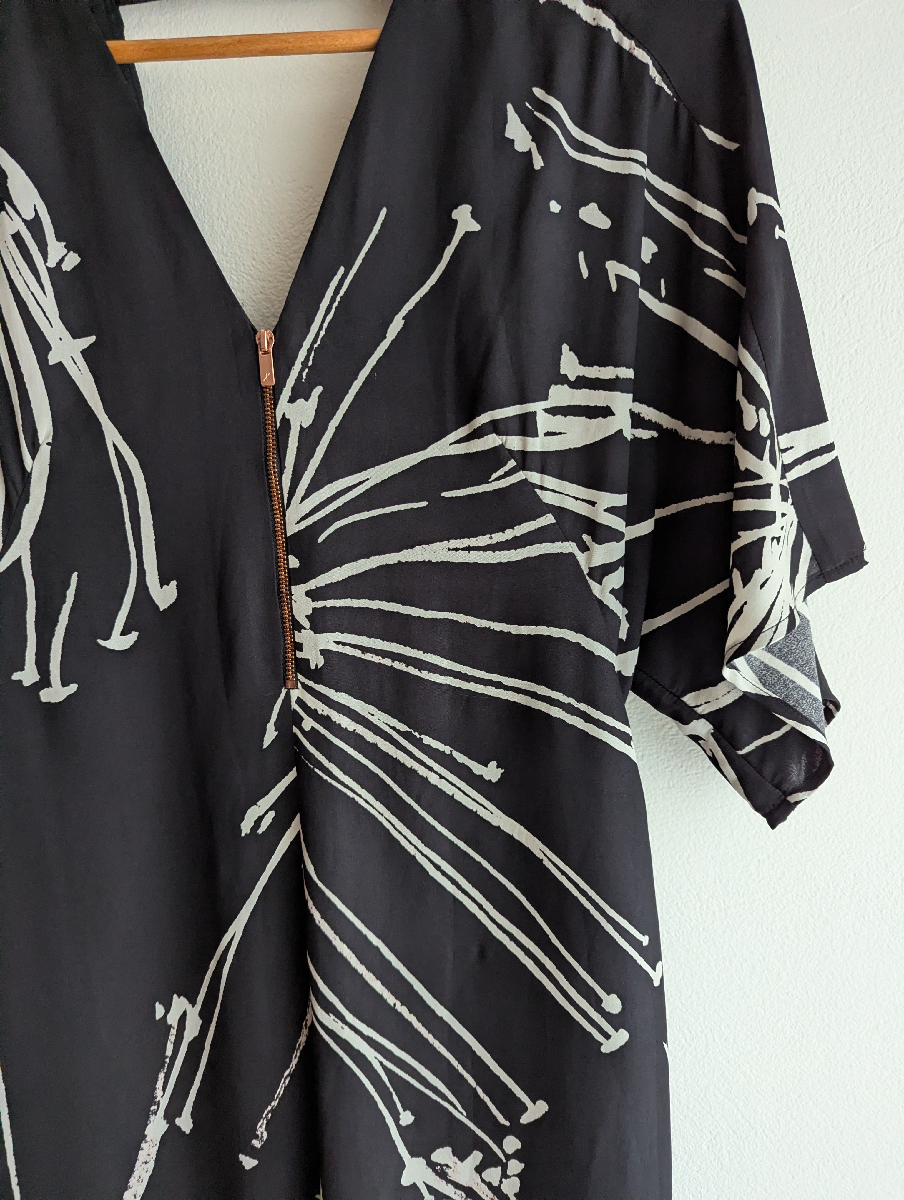Ginger & Smart Silk Abstract Midi Dress