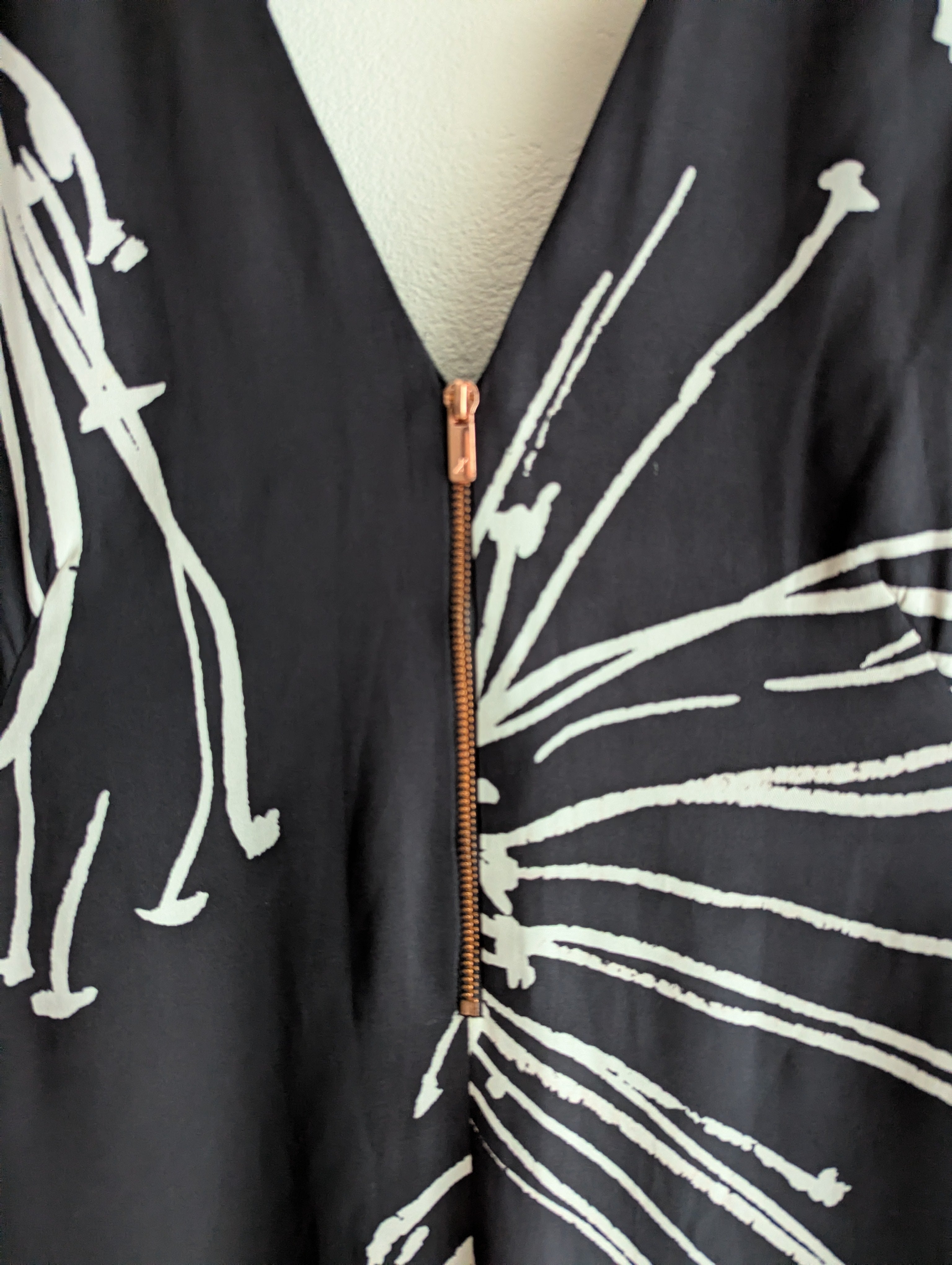 Ginger & Smart Silk Abstract Midi Dress
