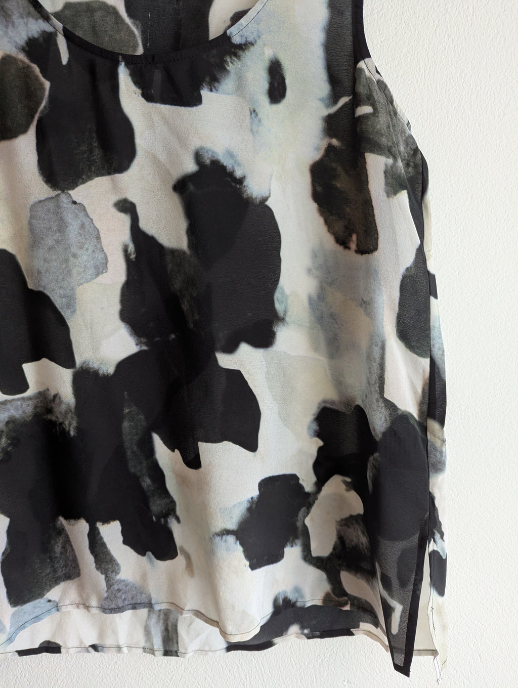 Lounge the Label Silk Abstract Tank Top