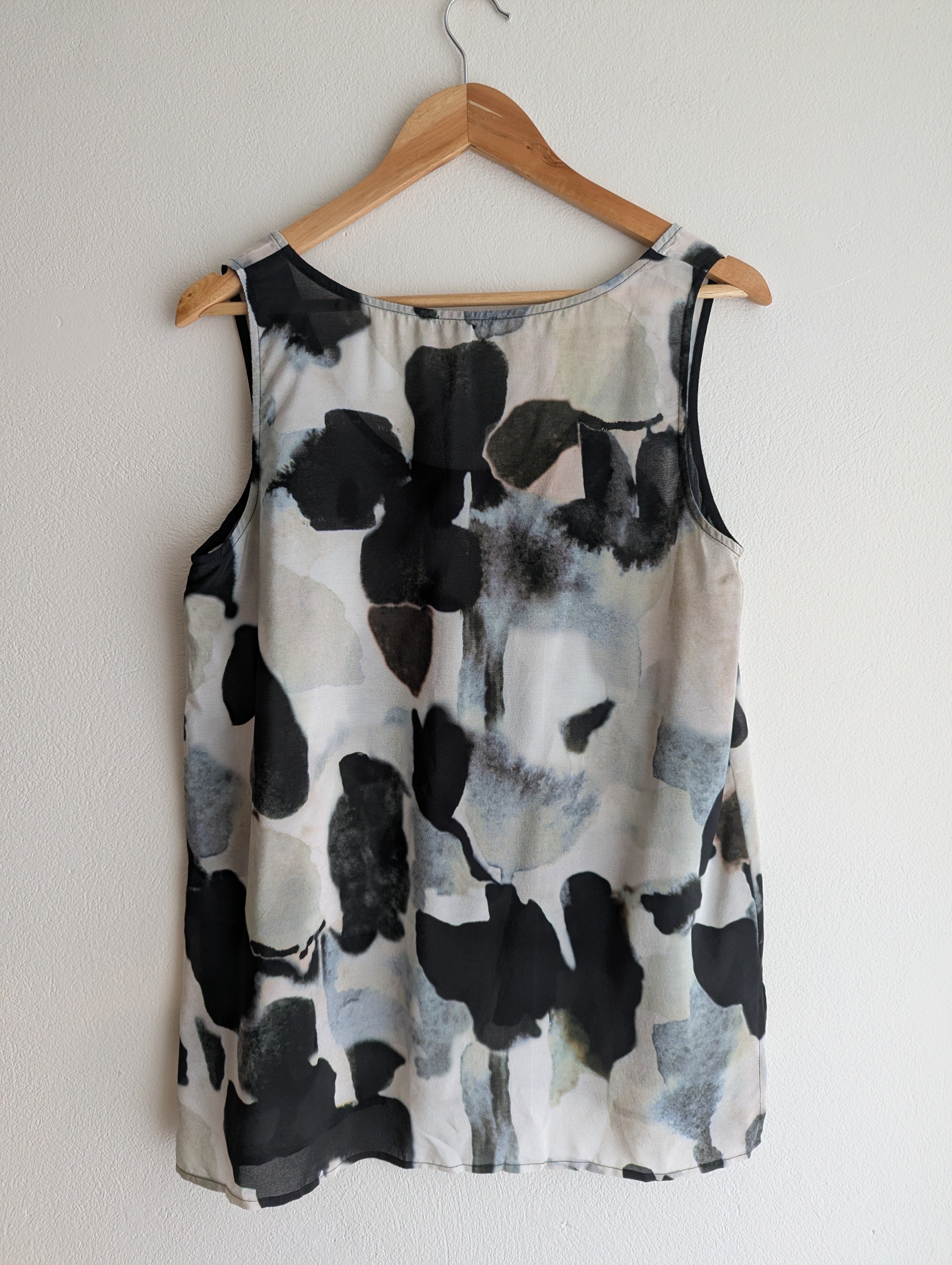 Lounge the Label Silk Abstract Tank Top