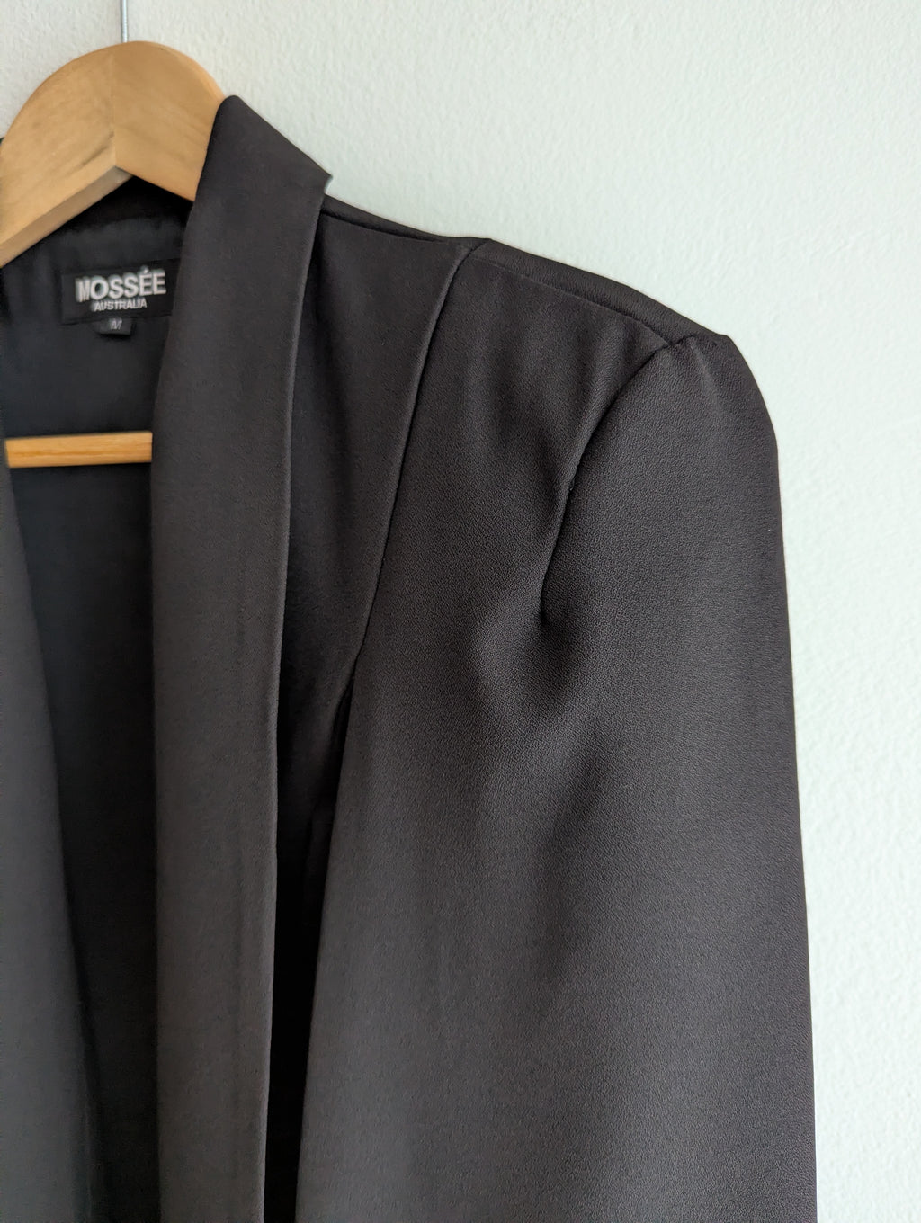Mossée Black Blazer Cape