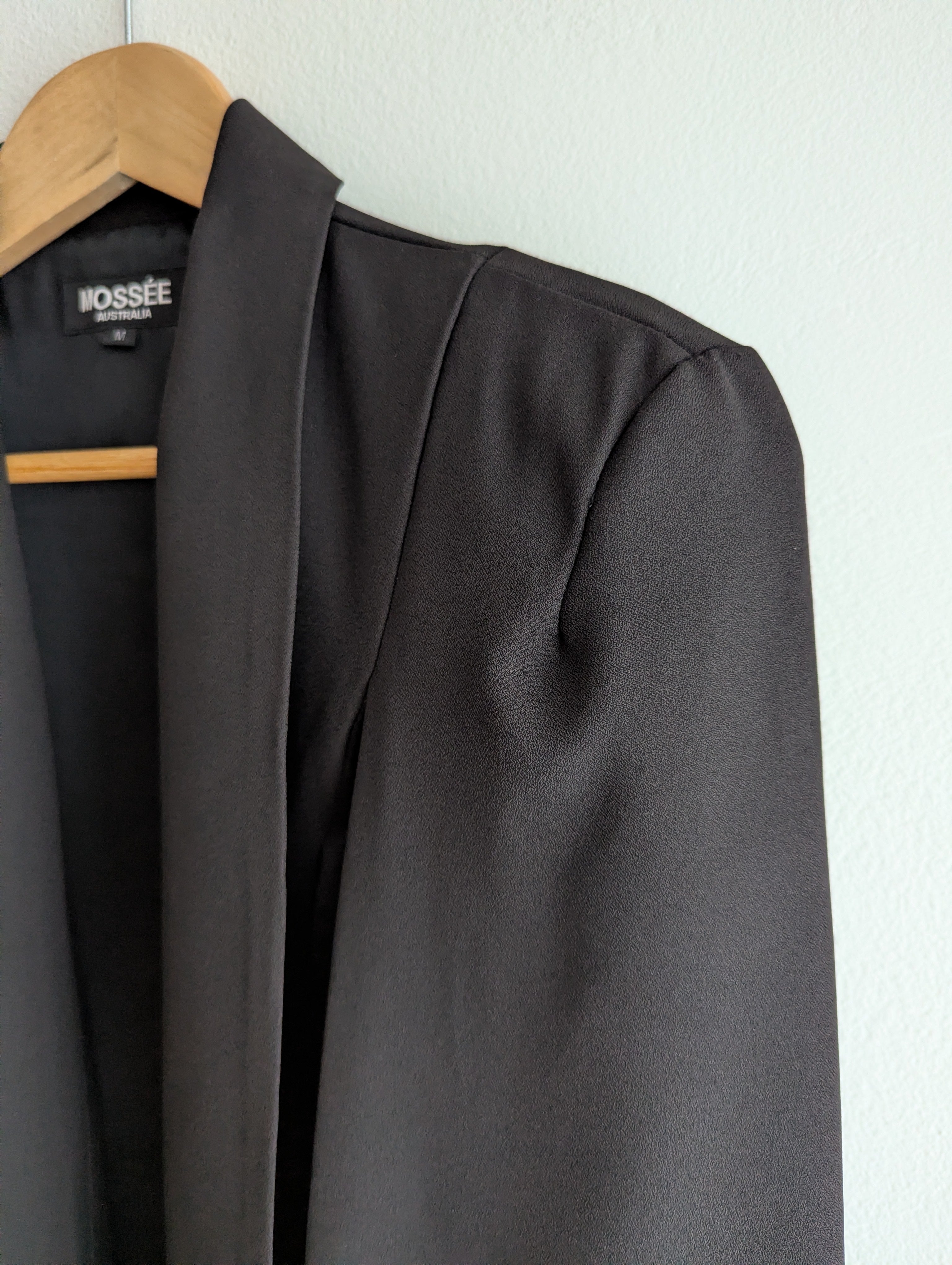 Mossée Black Blazer Cape