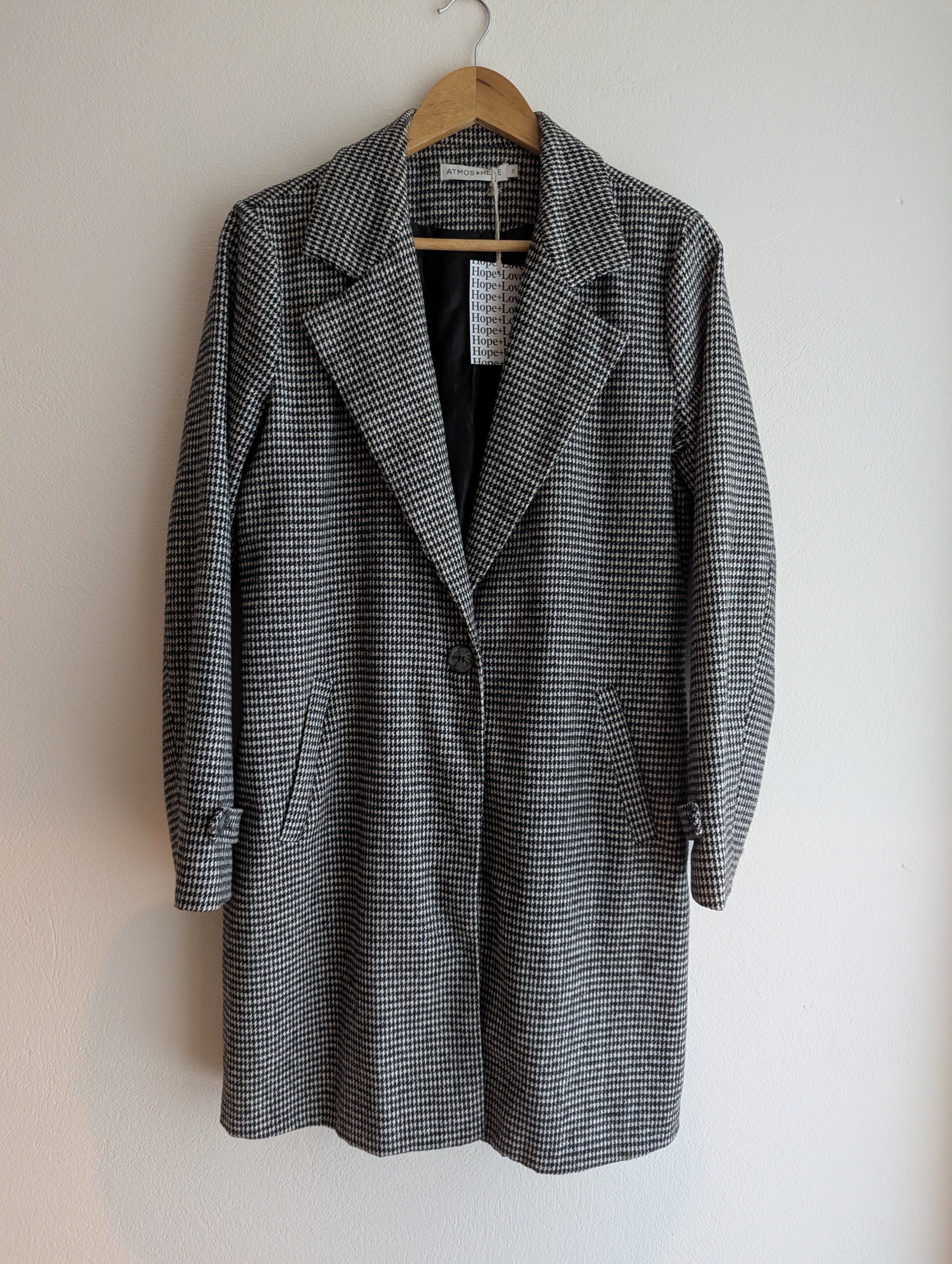 Atmos&Here Houndstooth Coat