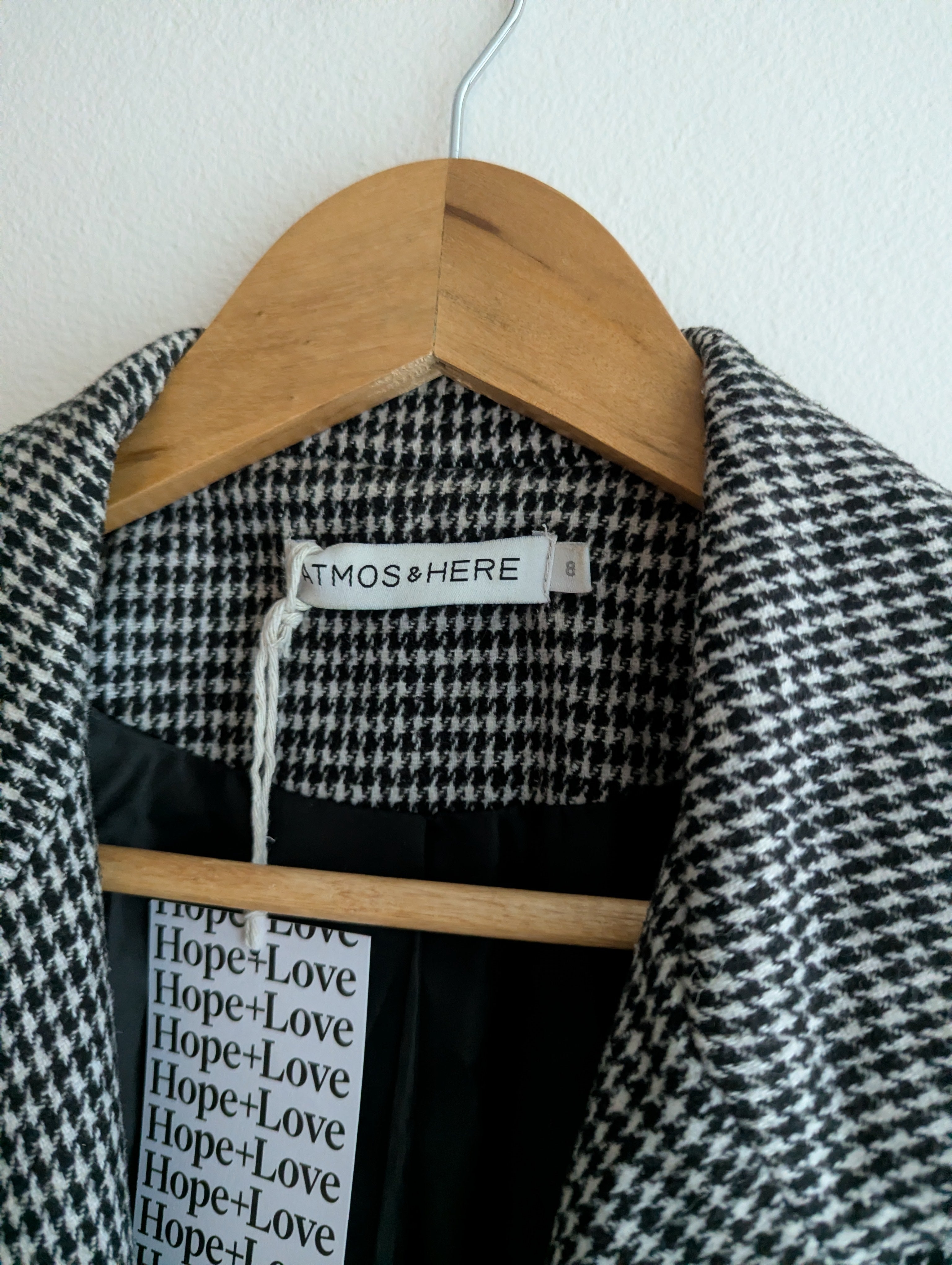 Atmos&Here Houndstooth Coat