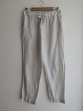 ZUIKI Natural Linen Tapered Pull-on Pant