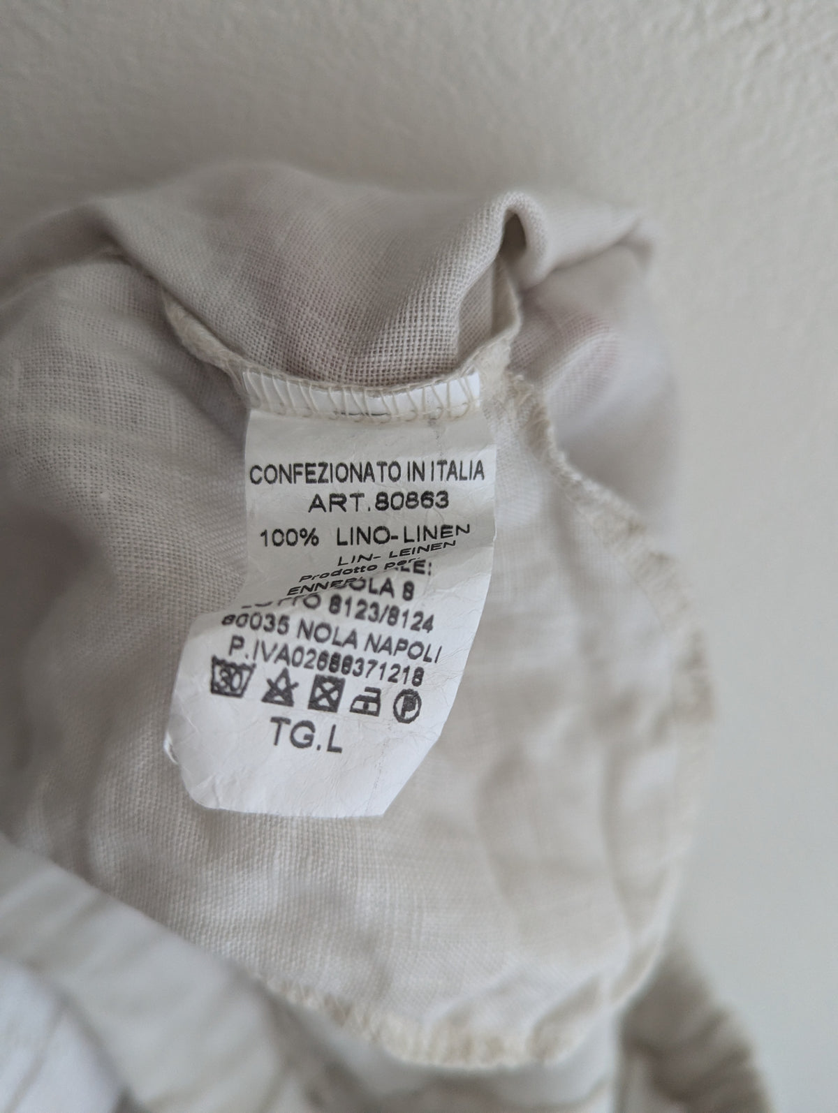 ZUIKI Natural Linen Tapered Pull-on Pant