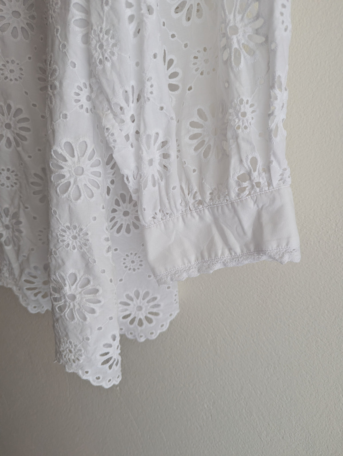 Sussan White Broderie Anglaise Button-Down Top