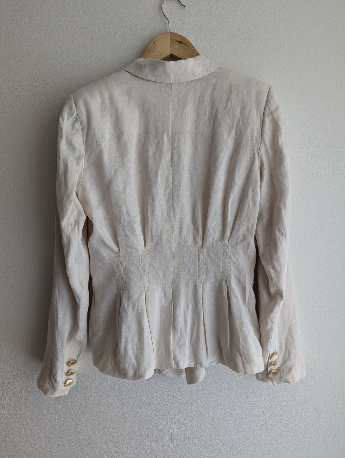 Aje Natural Linen Blazer Jacket