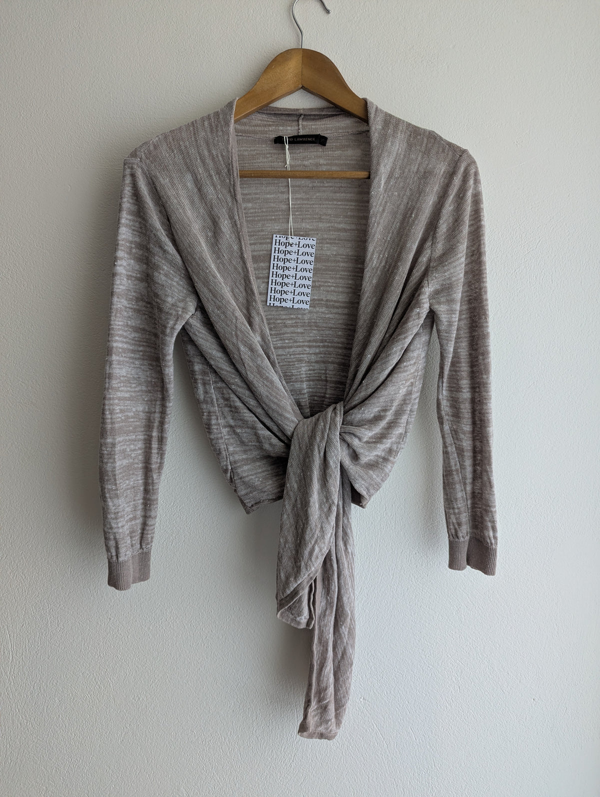David Lawrence Linen Waterfall Cardigan