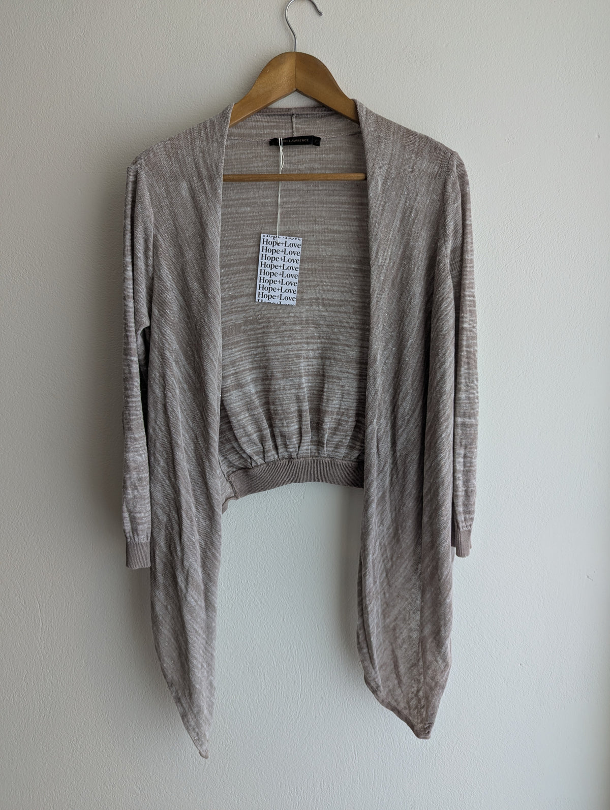 David Lawrence Linen Waterfall Cardigan