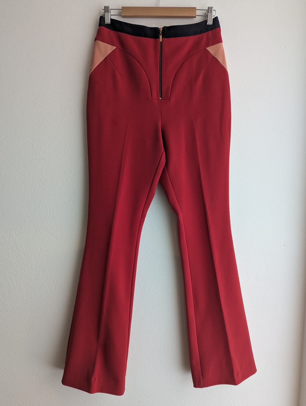 Cue Tailored Red Flared Pants