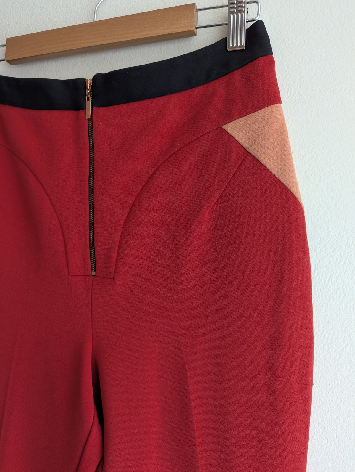 Cue Tailored Red Flared Pants