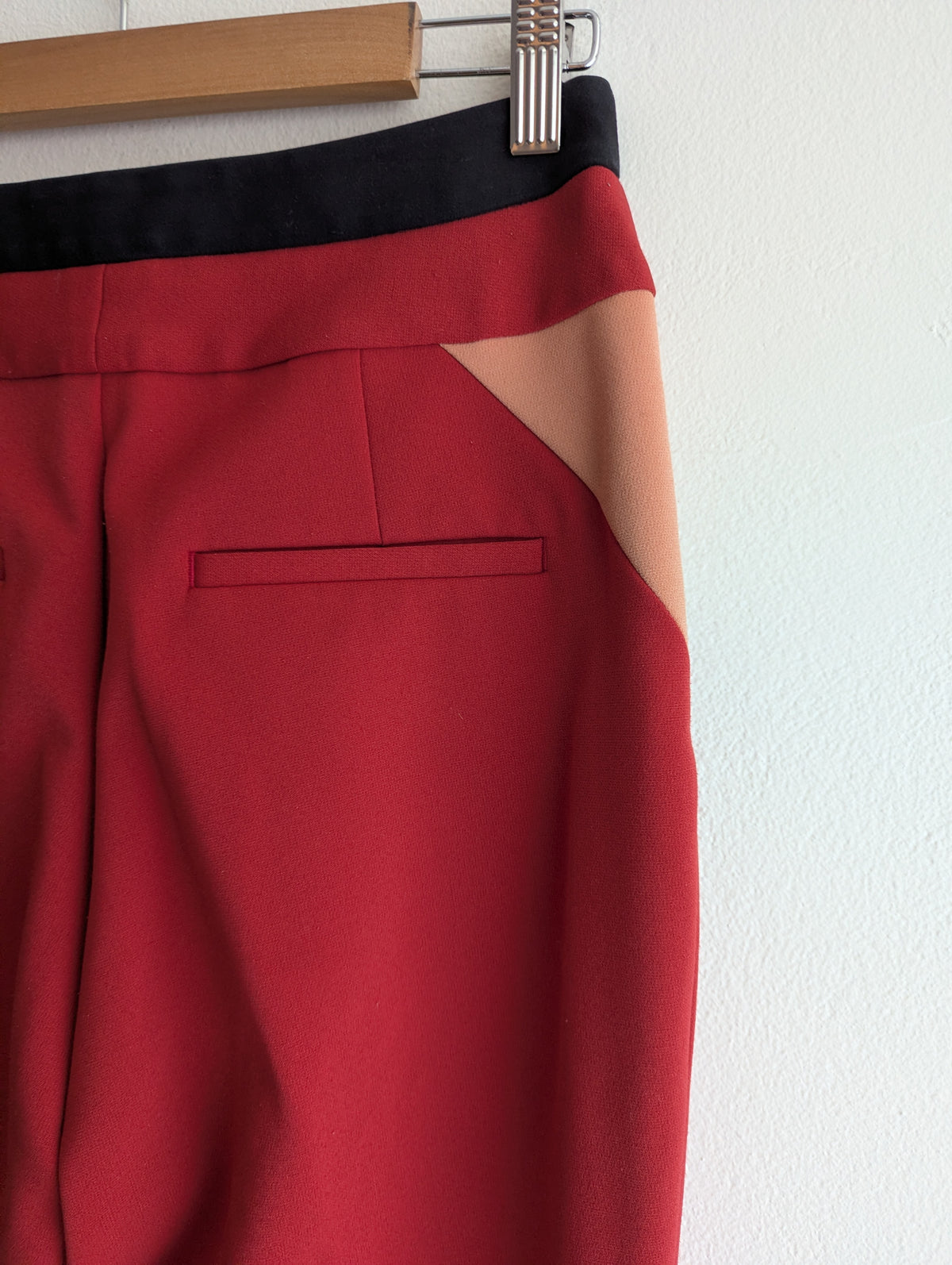 Cue Tailored Red Flared Pants