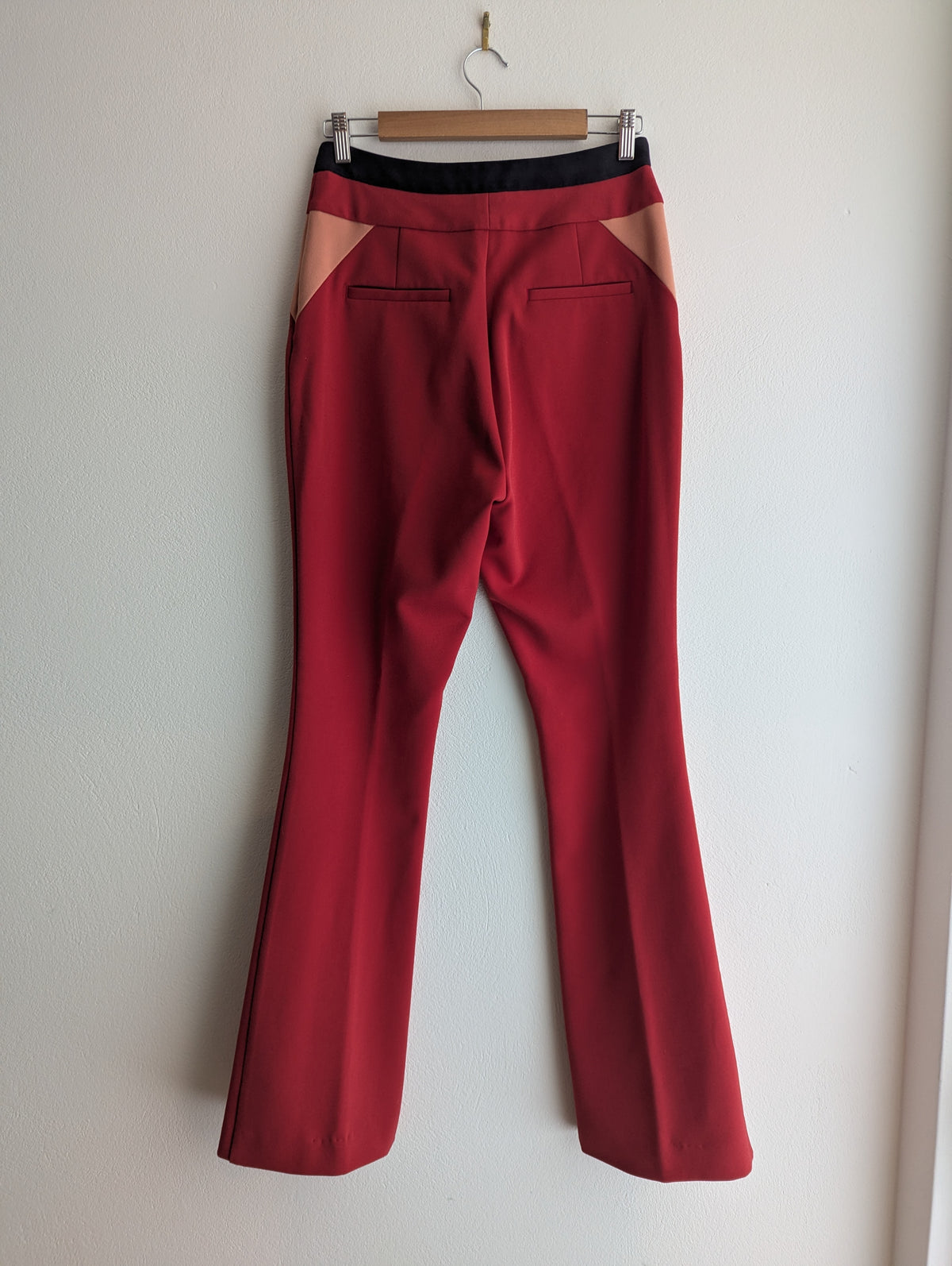 Cue Tailored Red Flared Pants