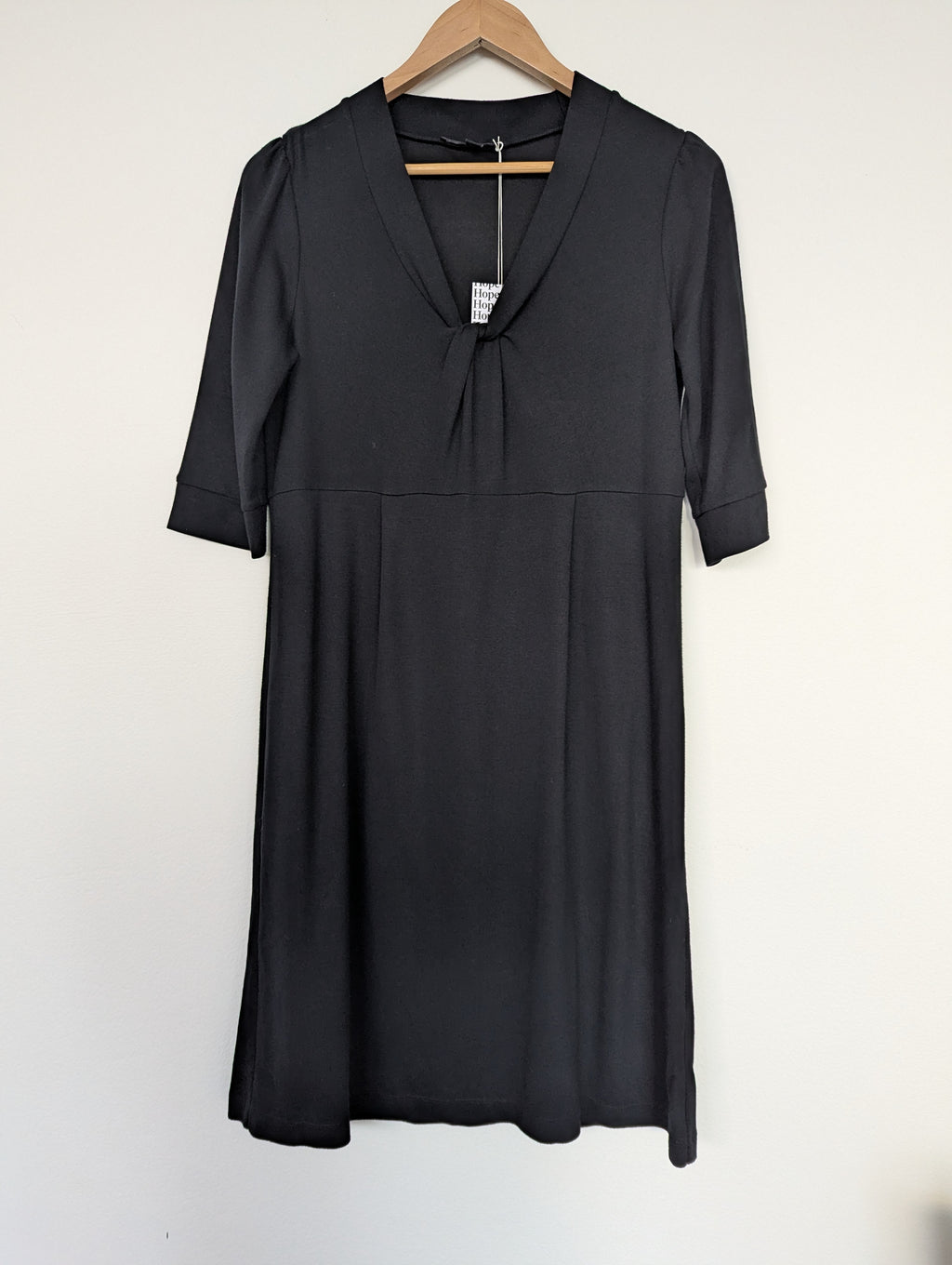 Saba Black Soft Jersey Knit Dress