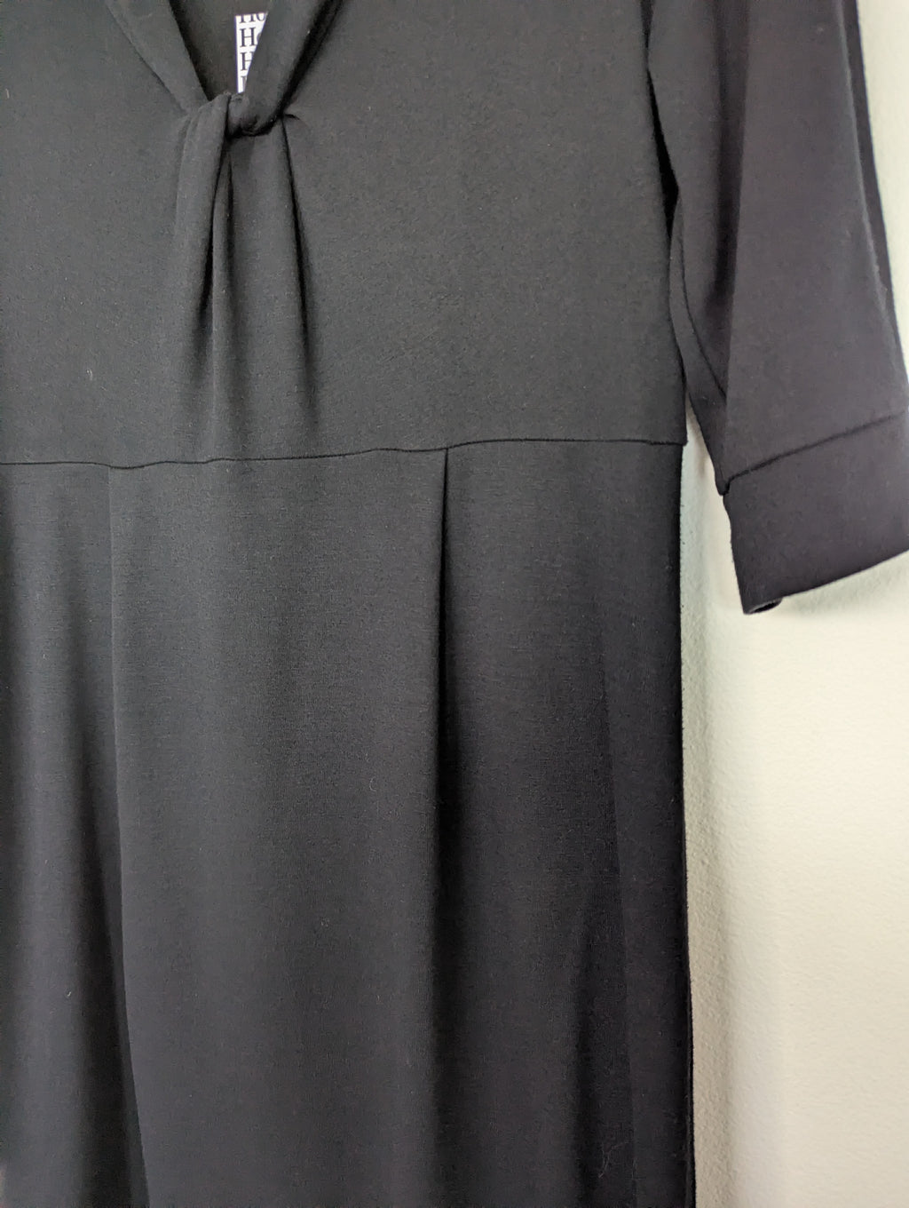 Saba Black Soft Jersey Knit Dress