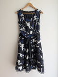 Basque Floral Fit & Flare Dress