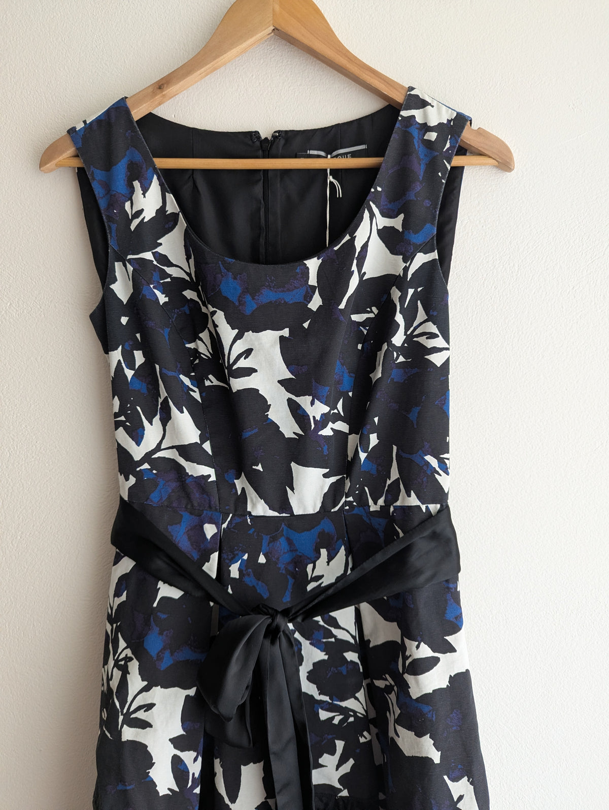 Basque Floral Fit & Flare Dress