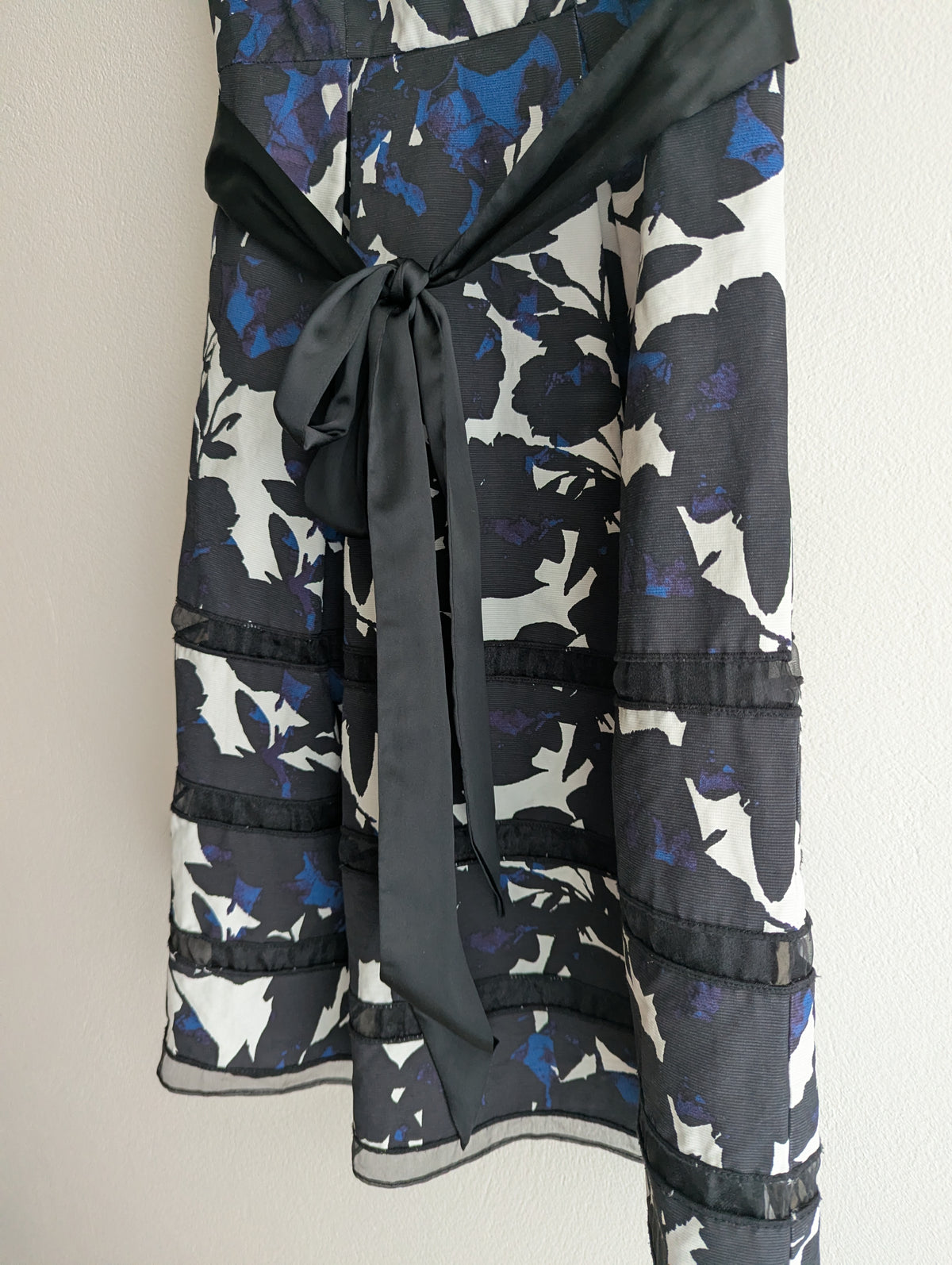 Basque Floral Fit & Flare Dress