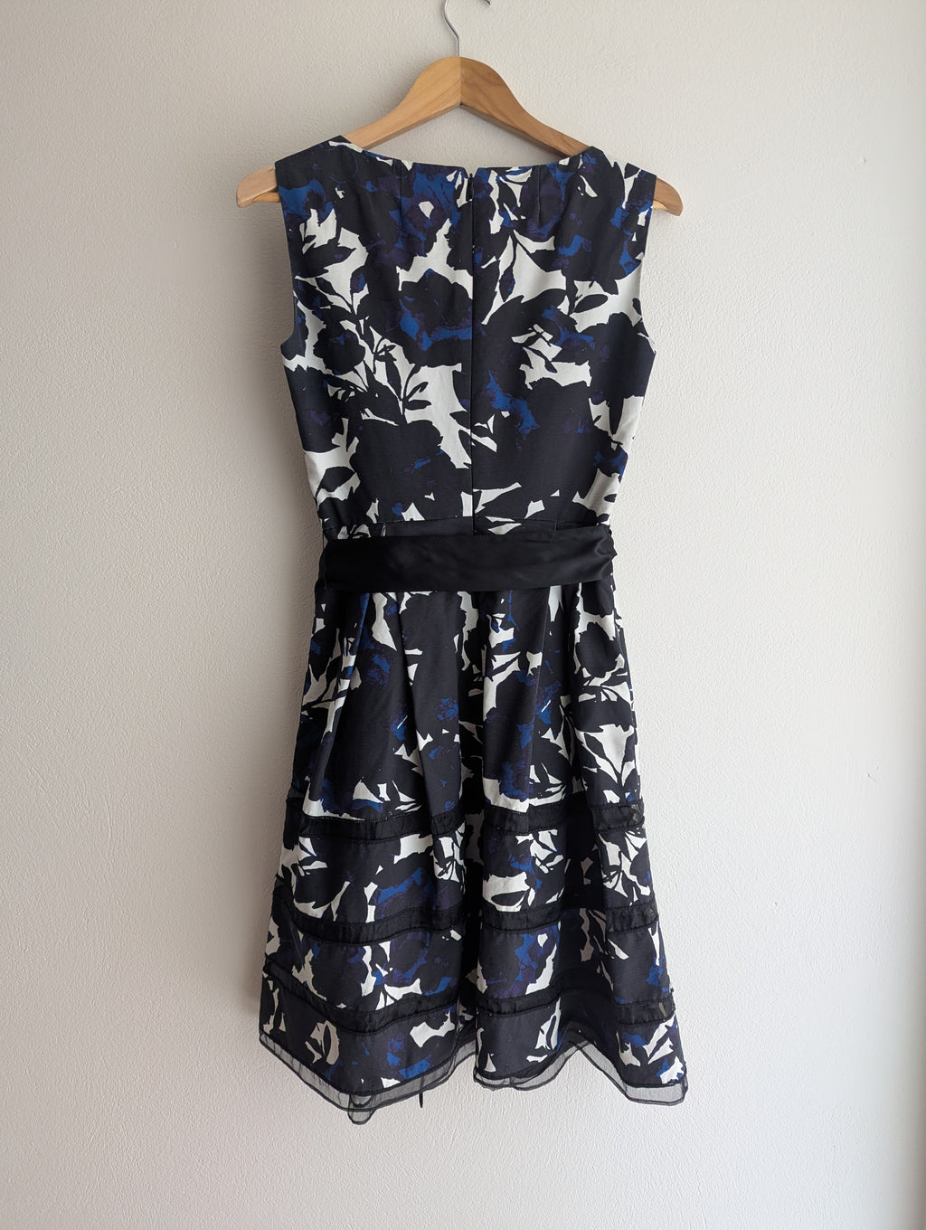 Basque Floral Fit & Flare Dress