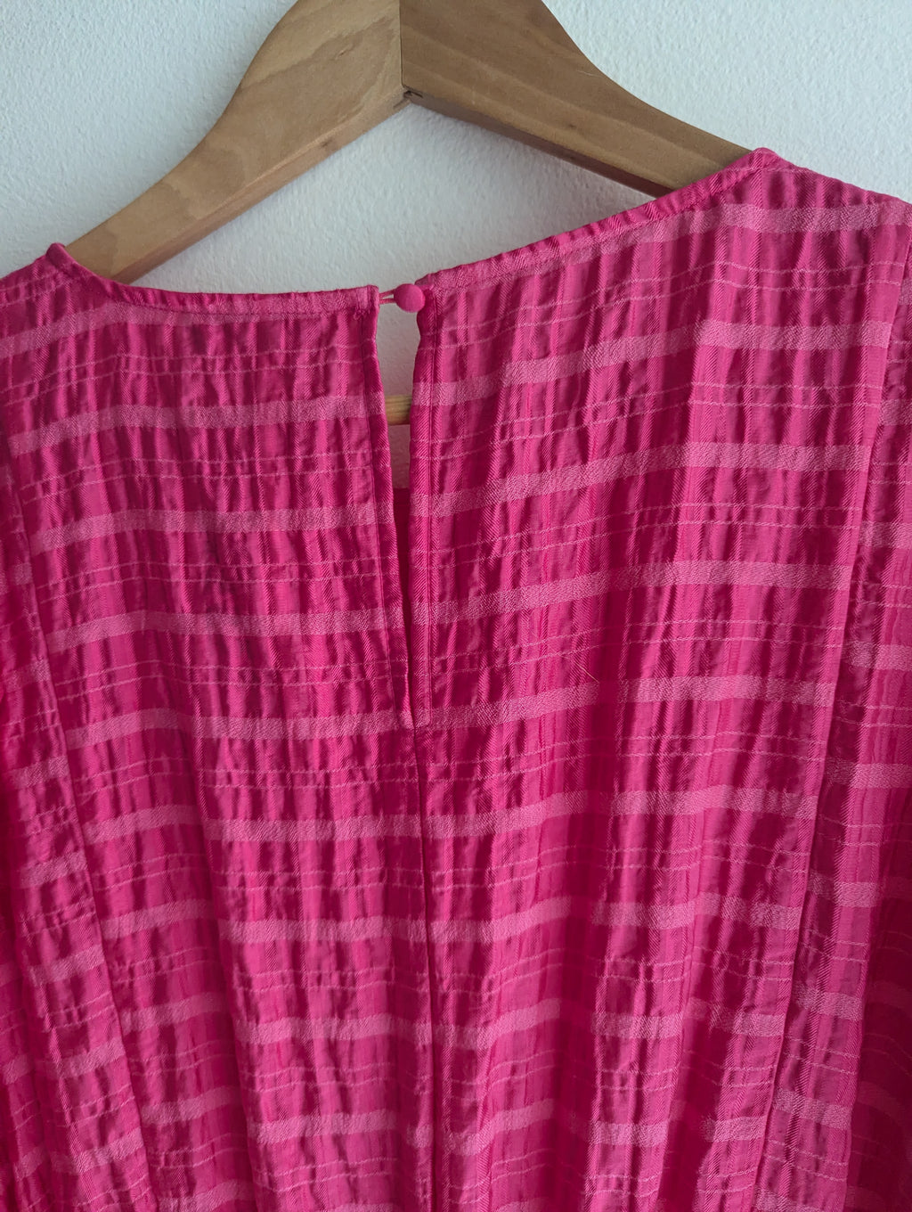 Sussan Hot Pink Plaid Maxi Dress