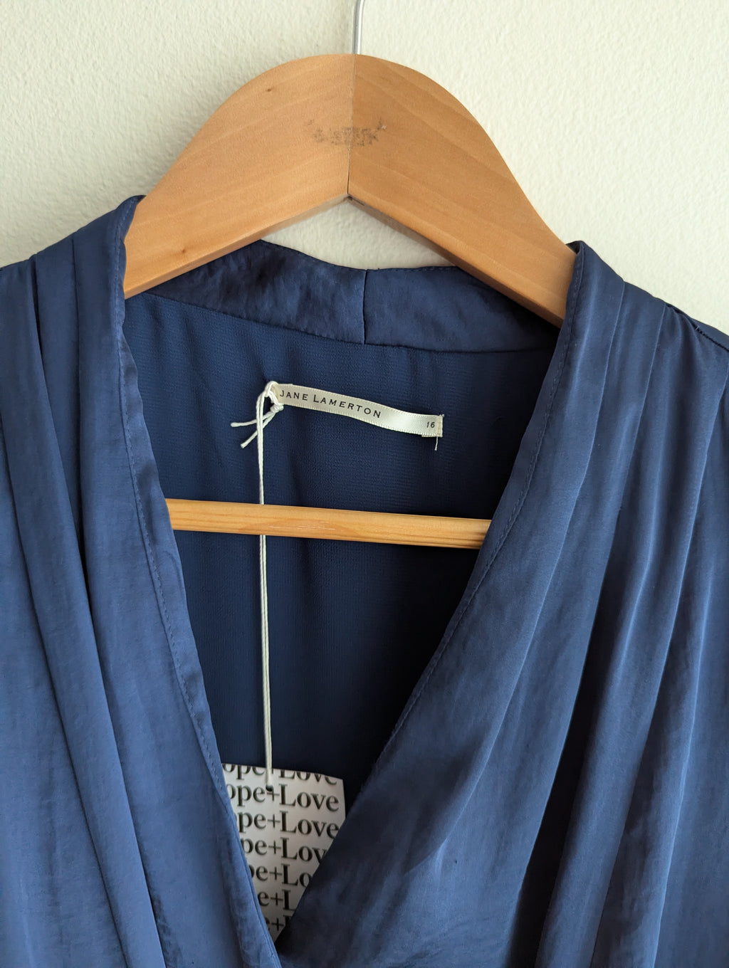 Jane Lamerton Navy Satin Dress