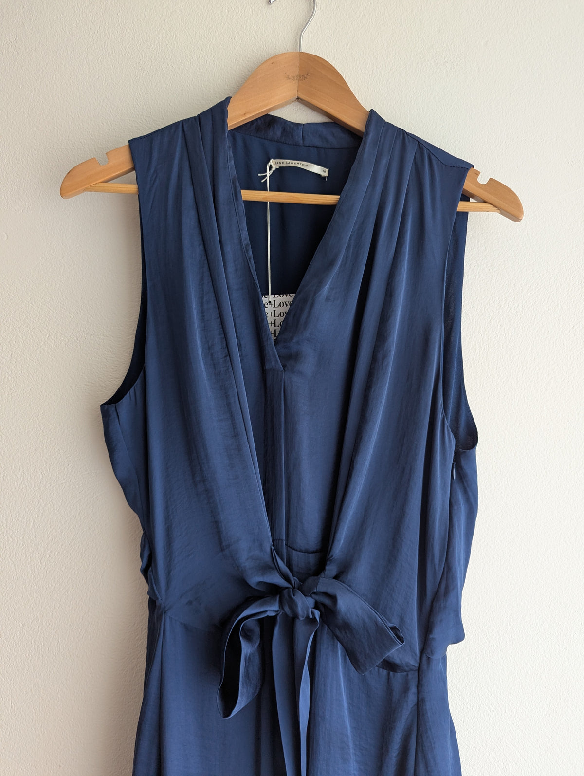 Jane Lamerton Navy Satin Dress