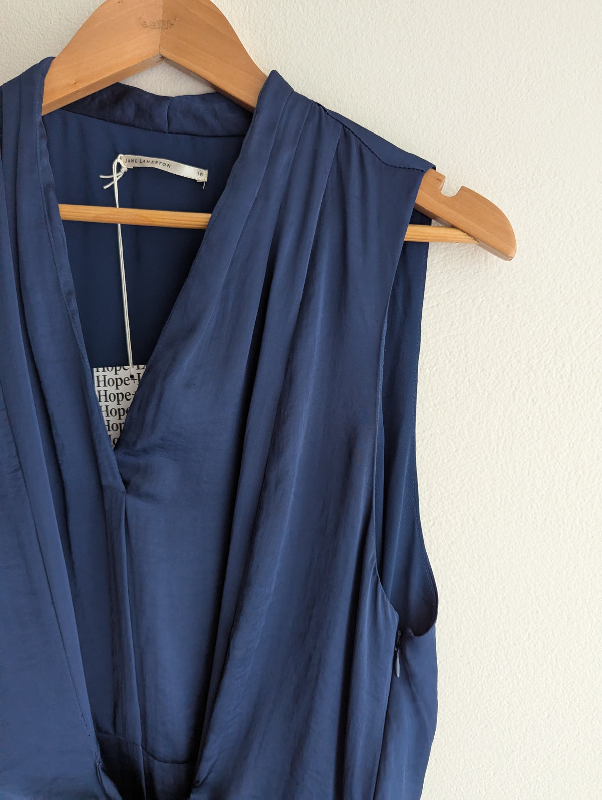 Jane Lamerton Navy Satin Dress