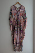 Camilla Pink Silk Maxi Kaftan Dress