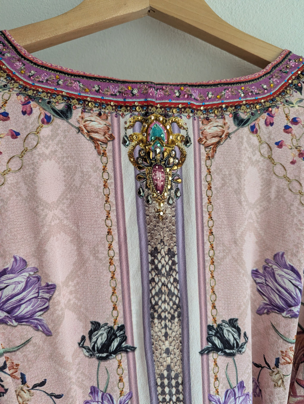 Camilla Pink Silk Maxi Kaftan Dress