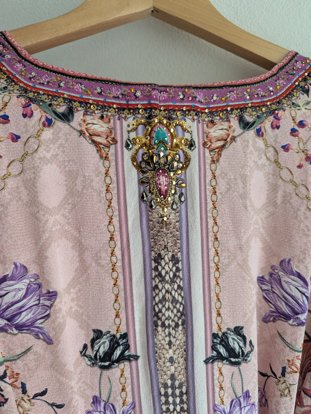 Camilla Pink Silk Maxi Kaftan Dress