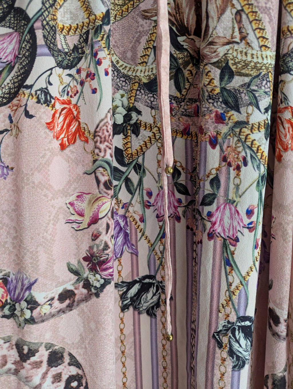 Camilla Pink Silk Maxi Kaftan Dress