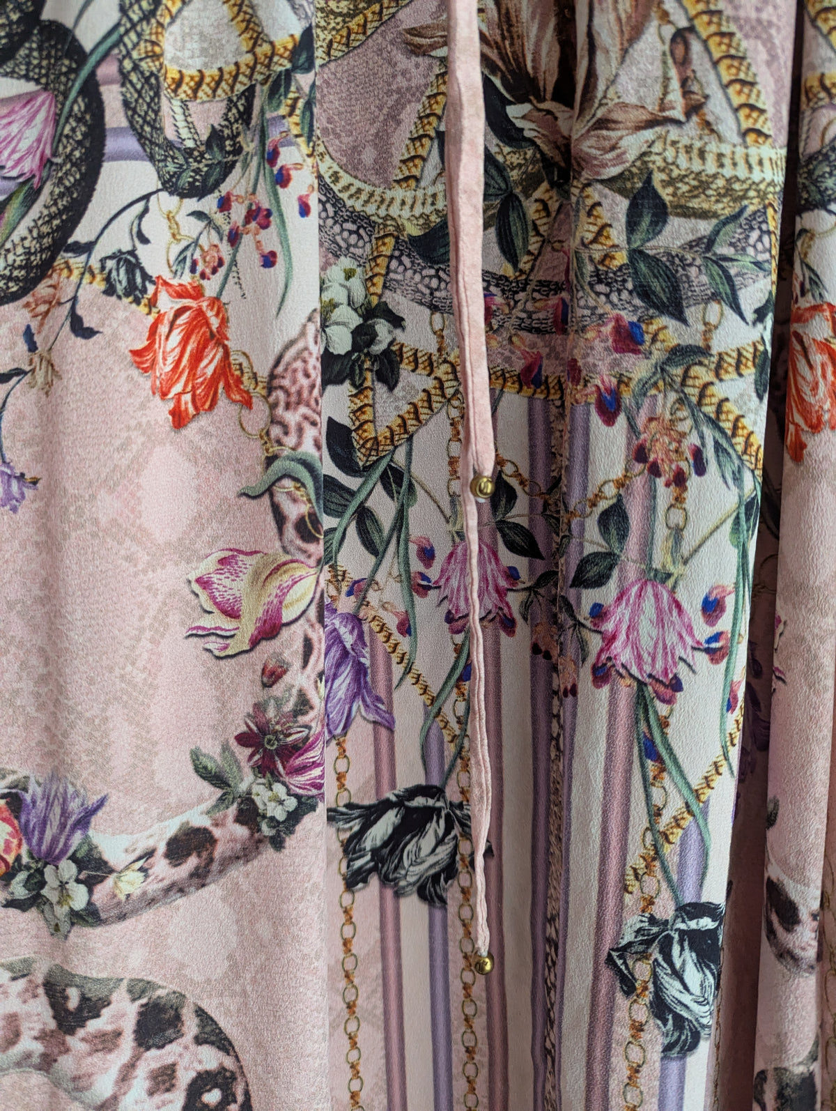 Camilla Pink Silk Maxi Kaftan Dress
