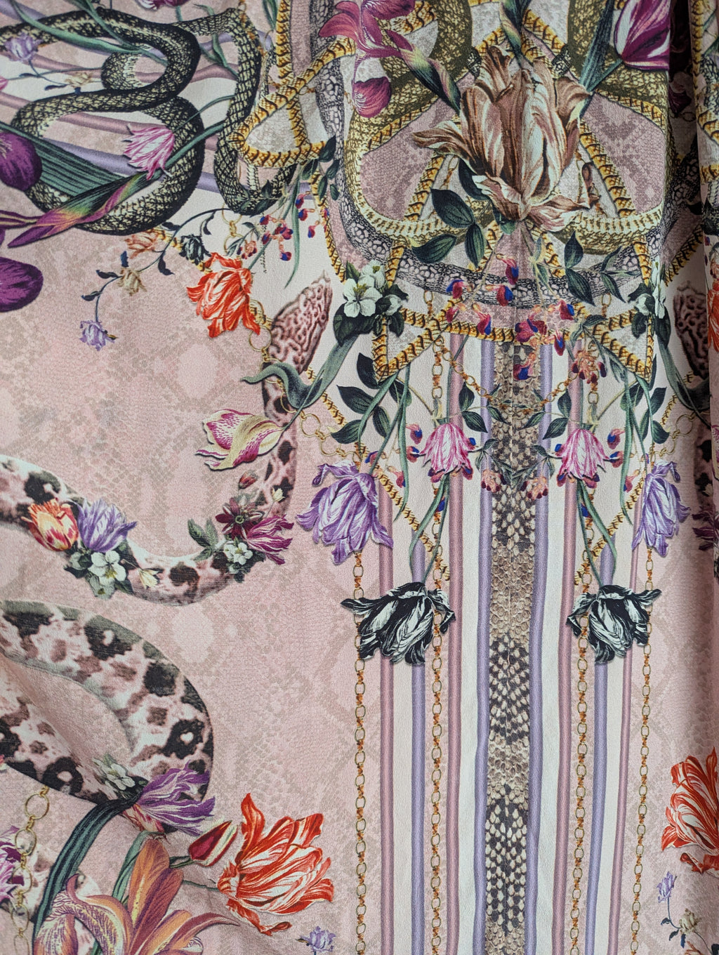 Camilla Pink Silk Maxi Kaftan Dress