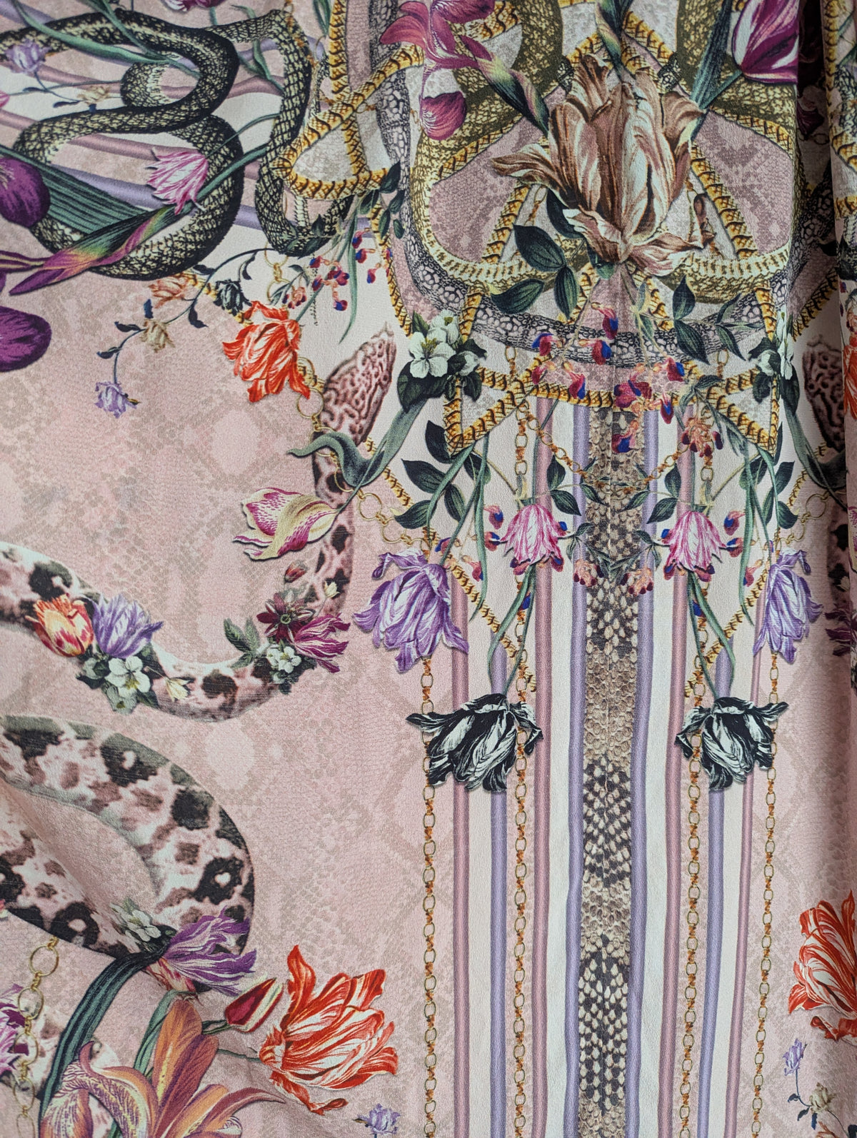 Camilla Pink Silk Maxi Kaftan Dress