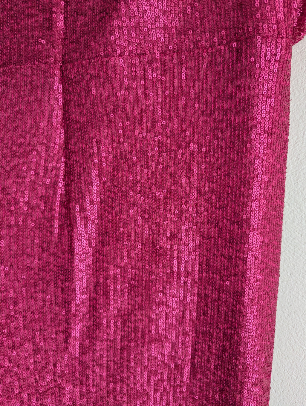 Montique Hot Pink Sequin Midi Dress