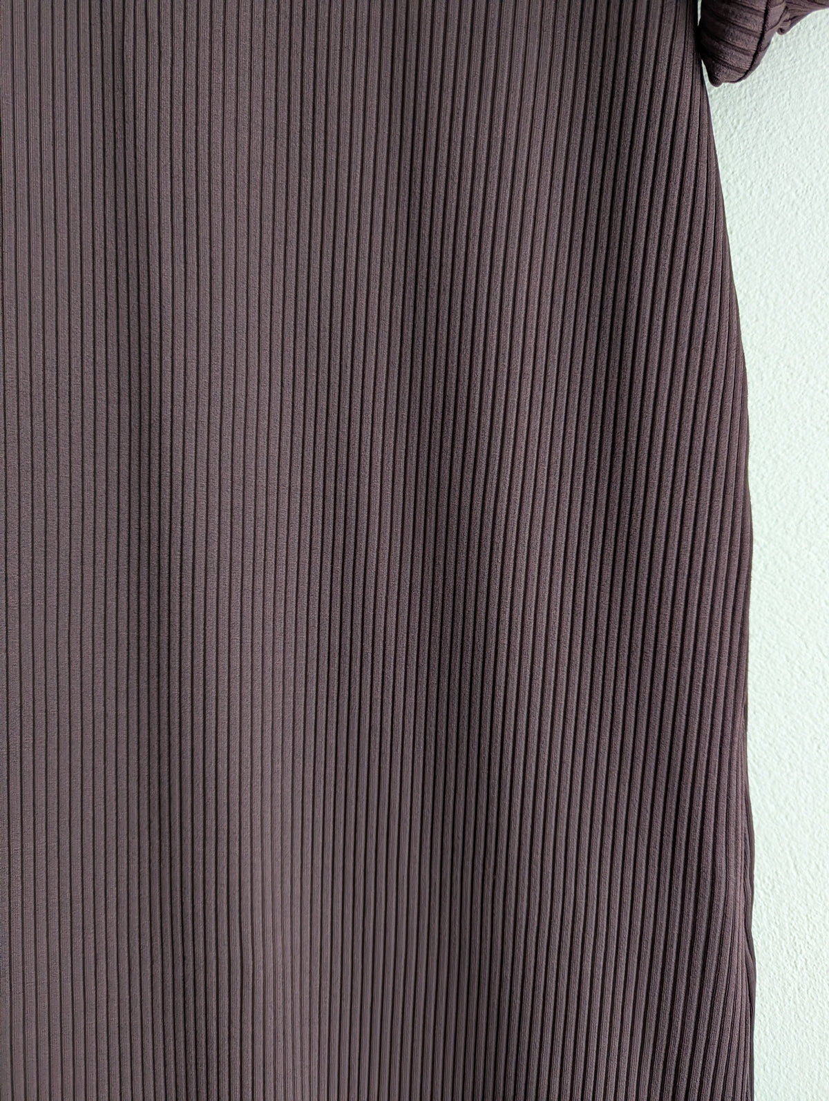 Bianca Spender Brown Ribbed Maxi Dress