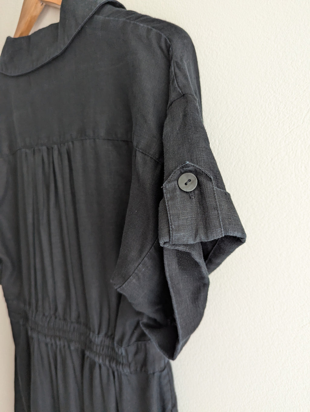 Witchery Black Linen Shirt Dress