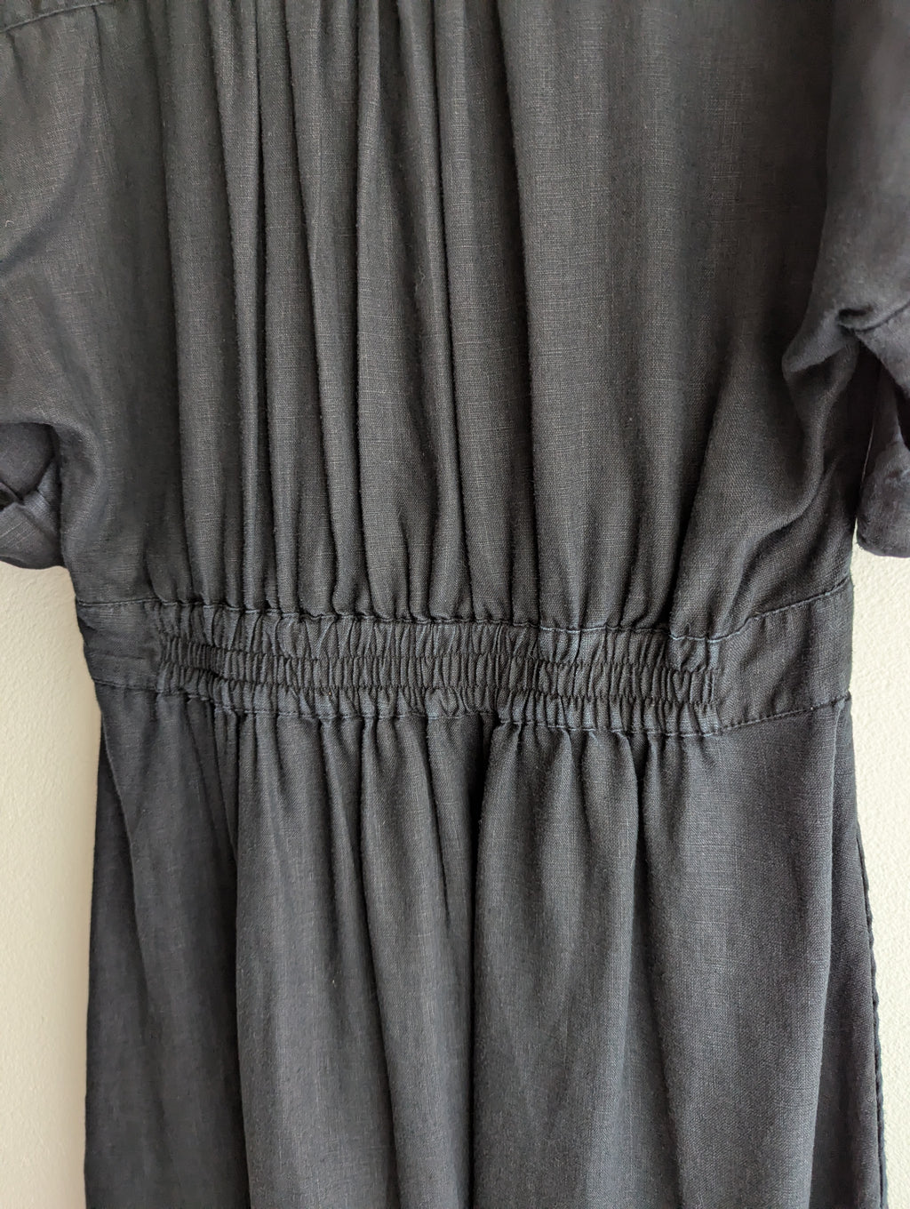 Witchery Black Linen Shirt Dress