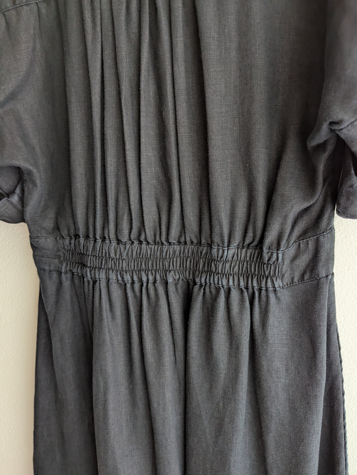 Witchery Black Linen Shirt Dress