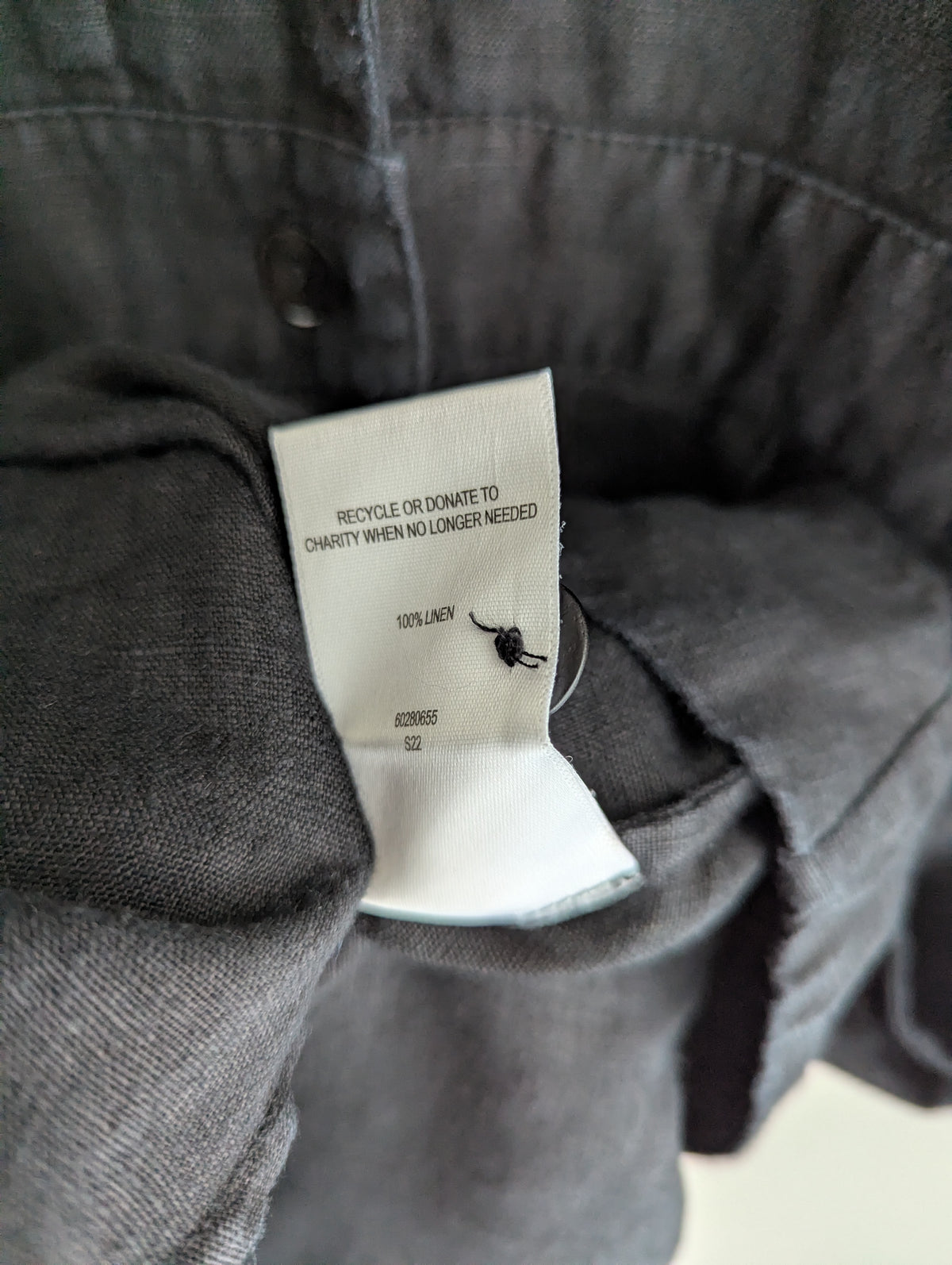 Witchery Black Linen Shirt Dress