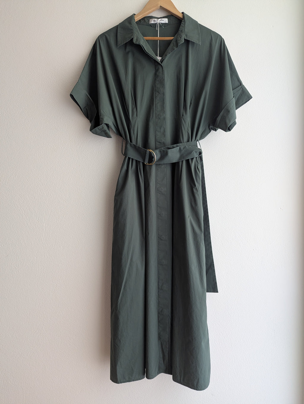 Perri Cutten Cotton Maxi Shirt Dress