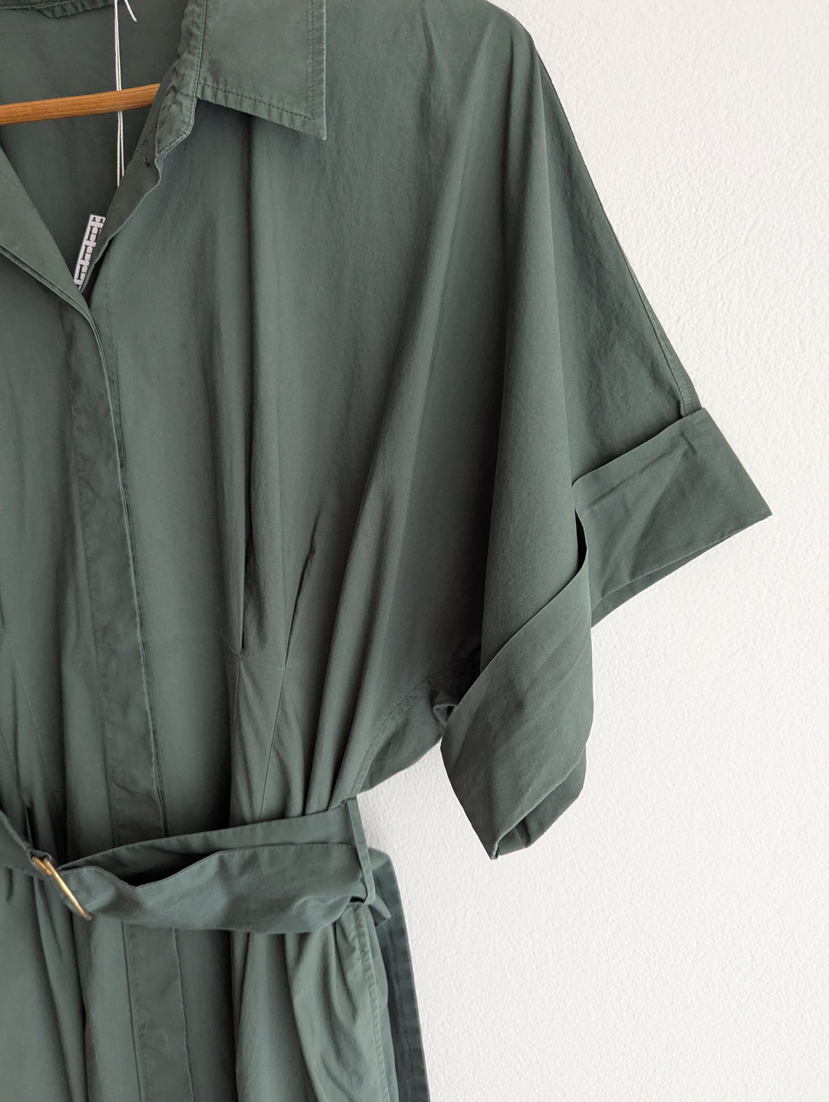 Perri Cutten Cotton Maxi Shirt Dress